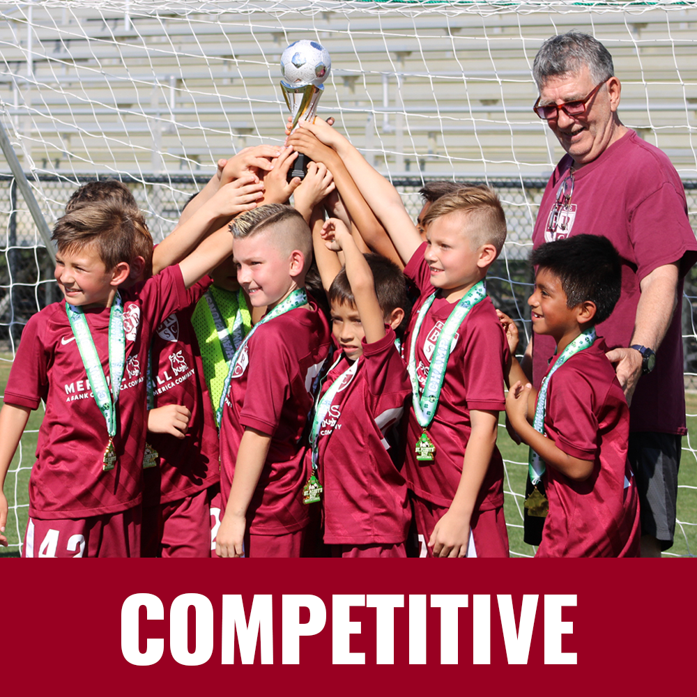 BRSC competitive team holds trophy